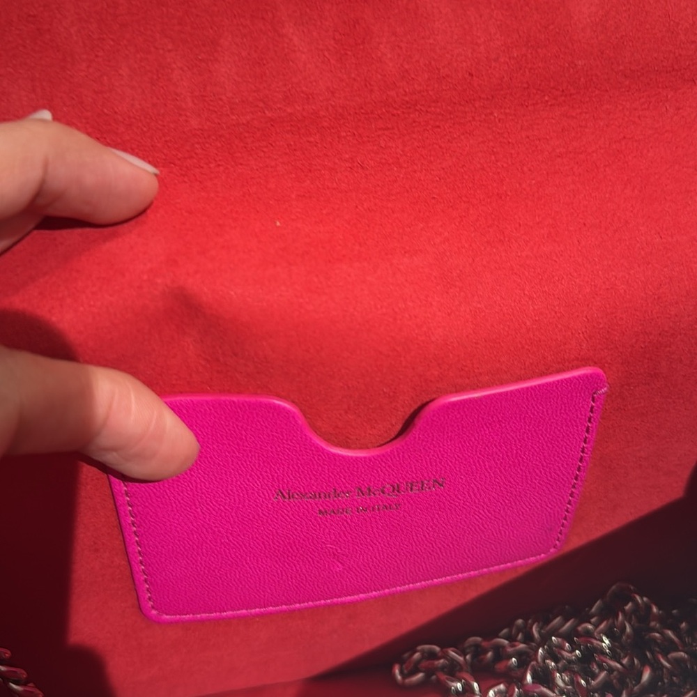 Pink Quilted Women's Bag Alexander MC Queen . - Picture 6 of 8